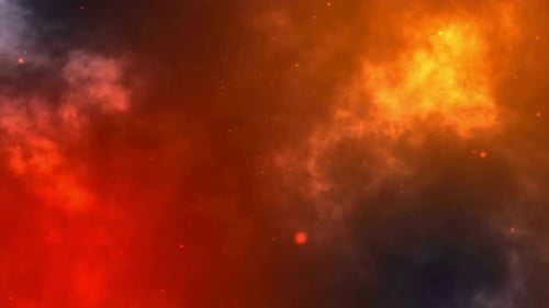 Vibrant Cosmic Cloud Formation Abstract Motion Background