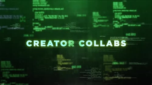 Futuristic Digital Code Text Intro with Glowing Effect