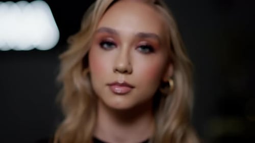 Blurred Beauty Portrait in Studio