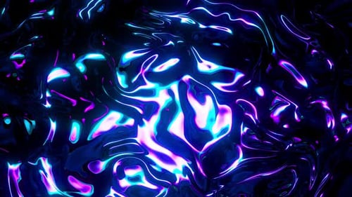 Animation en boucle fluide au néon avec fond sombre