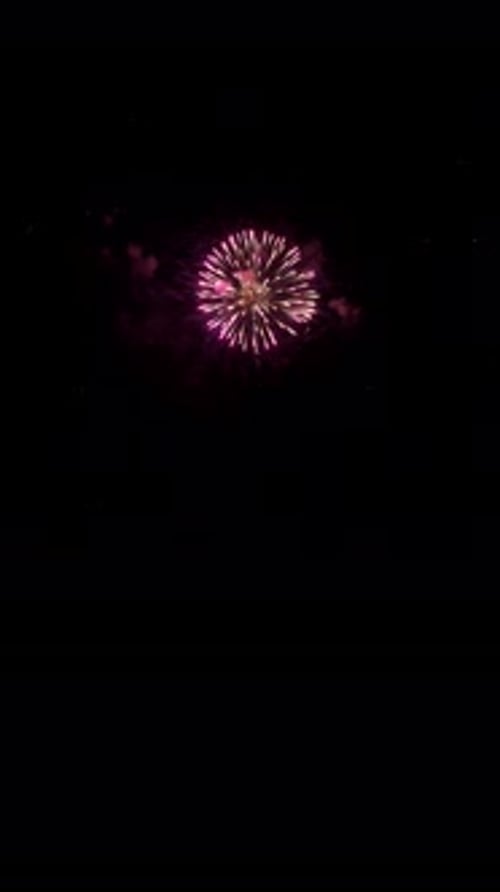 Quality Vertical Video of Beautiful Salute Fireworks