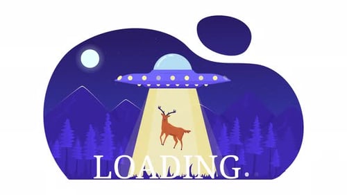 Animated Alien Abduction Loader
