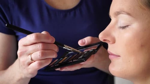 Applying Makeup to Model Eye