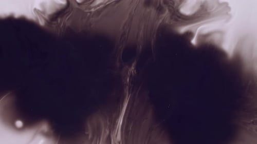 Black Stain Ink Drop Monochrome Blur Paint Splash