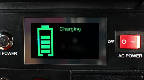 Control panel display of lithium Portable Power Station