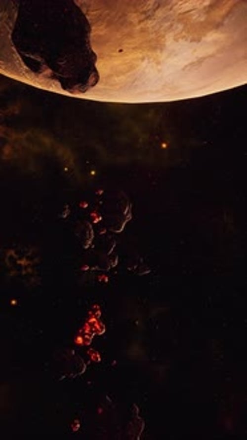 Vertical a Large Cluster of Asteroids Near an Unknown Planet