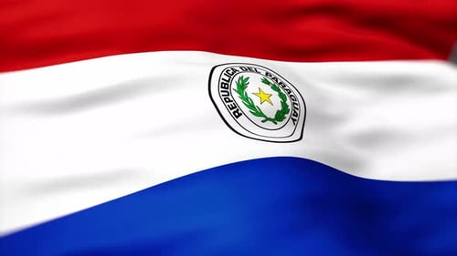 Waving Flag of Paraguay Animation for National Identity Videos