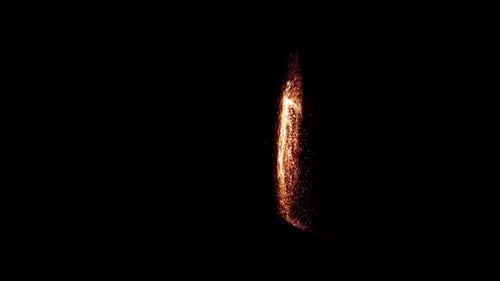 Sparkling Golden Particles Reveal Animation Overlay