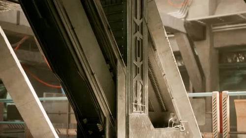 Modern Industrial Design with Intricate Architecture and Engineering