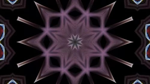 Abstract Geometric Kaleidoscope Patterns Looping Background Animation
