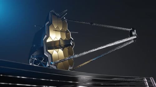 James Webb Space Telescope Animation in Space