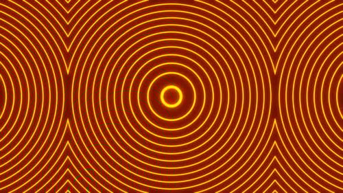 Orange Glowing Curly Pattern Background Vj Loop In 4K