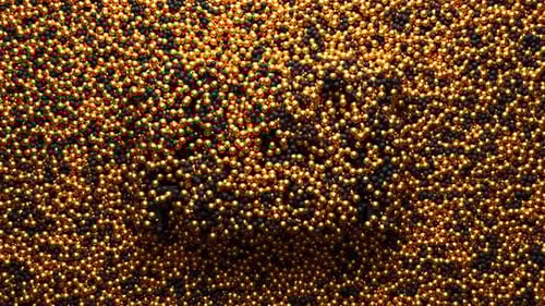 Elegant 3D Black Friday Text Reveal with Gold and Black Spheres