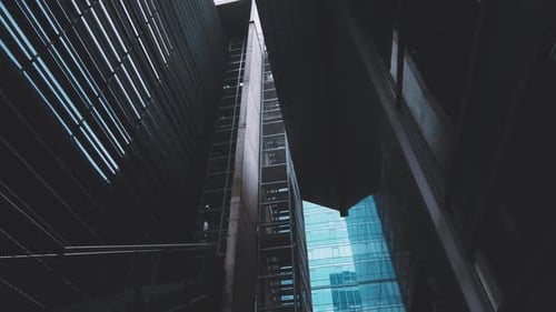 Plano panorámico de edificios