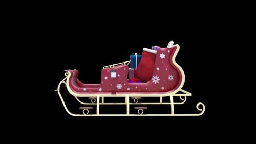 Schlitten-Animation des Weihnachtsmanns