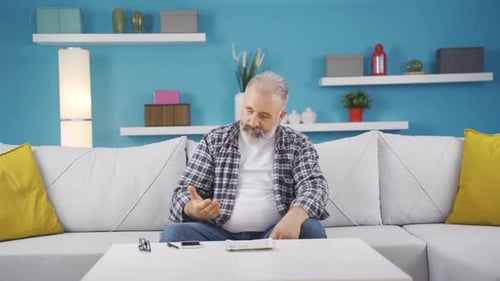 Man with family problems.