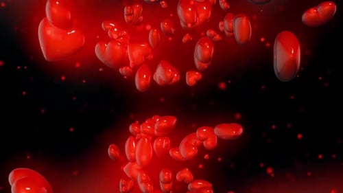 Animiertes Hintergrundvideo zur romantischen Liebe
