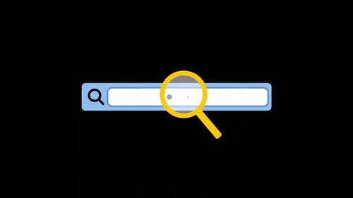 Search Bar Animation 4K On Alpha