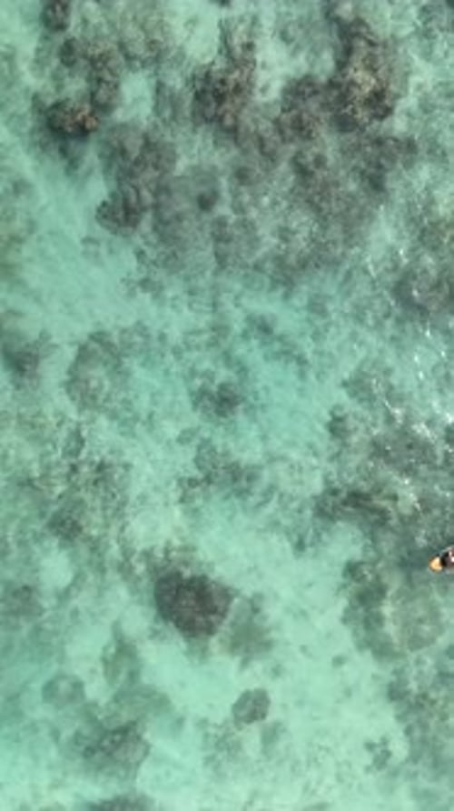 Kayaking Over Clear Waters in Bali