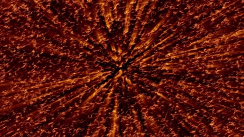 Dynamic Fiery Particle Starburst Motion Background