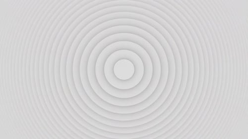 Abstract Simple Concentric White Circle Rings Slowly Expanding Inward