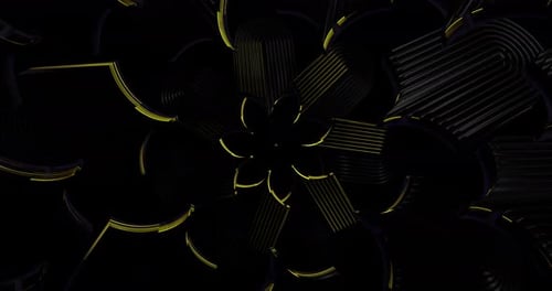 Animación en bucle de túnel de color abstracto 4K VJ 47