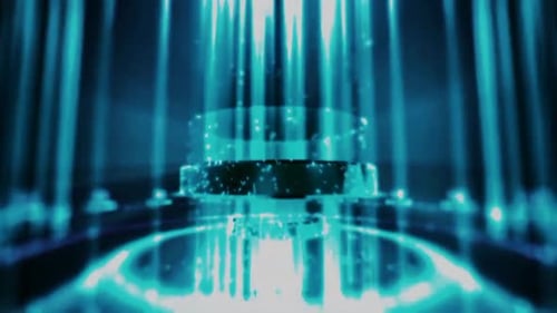 Purple Lights Lines Circling Animation Background