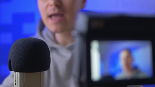 Broadcasting News in Home Studio