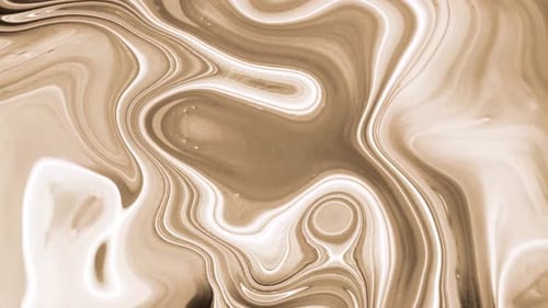 Abstract Fluid Marbled Paint Swirls Loop Background