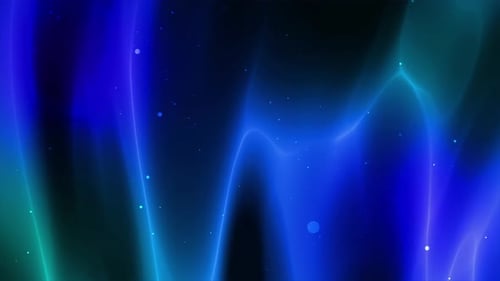 Abstract Background With Blue And Teal Luminous Lines