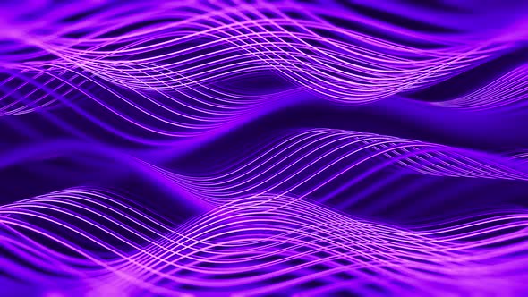 Abstract Background of Flowing Purple Glowing Lines, Backgrounds Motion ...
