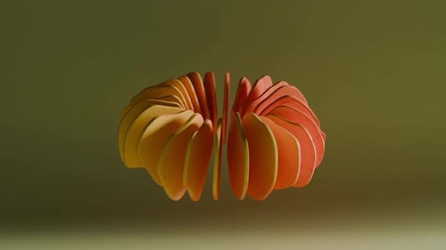 Animation 3D en boucle satisfaisante perpétuelle