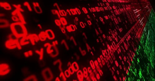 Dynamic Digital Data Stream Wall Animation
