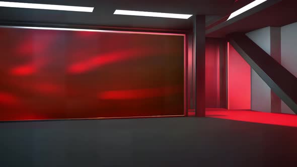 Fondo de estudio de televisión inmersivo: set virtual dinámico para una ...