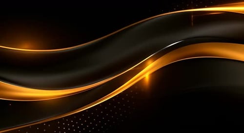 Black luxury corporate background with golden lines