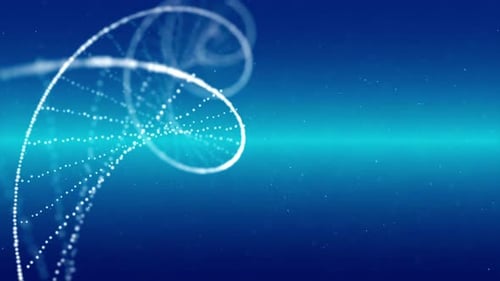 Animated DNA Double Helix Rotation Loop