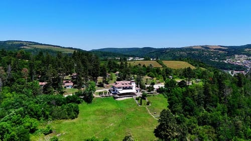 Orbital Aerial of Brushlyan Complex Above Tryavna