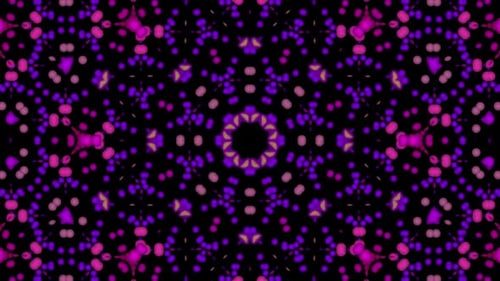 Dynamic Abstract Spheres Kaleidoscope Pattern Background