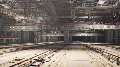 Expansive Storage Area Featuring Reinforced Flooring and Lighting