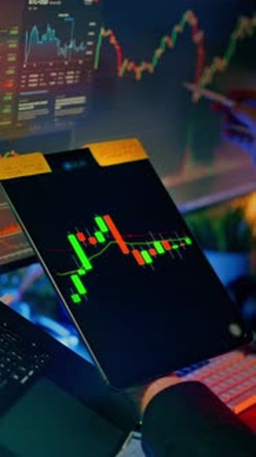 Stock Market Analysis on Tablet and Computer