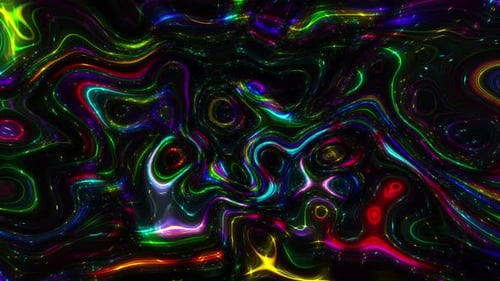 Colorful Abstract Liquid Wave Background Loop V6