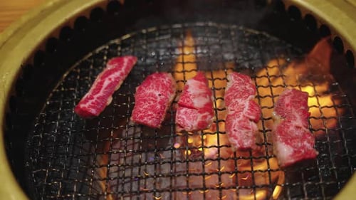 Japanese Yakiniku Grill with A5 Wagyu Steak