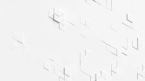 Moderna animación geométrica blanca limpia para fondos abstractos