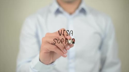 Visa Support Written by Hand