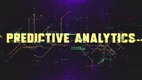 Glitch Digital Predictive Analytics Text Reveal