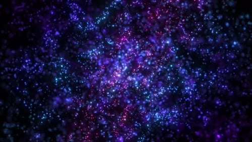 Shimmering Blue Purple Pink Abstract Particles Background
