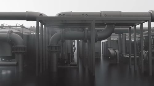 Factory Background Fog