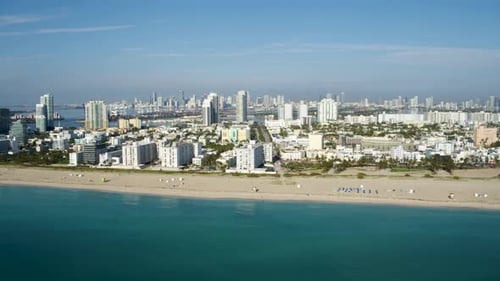 Miami Beach Flyover By Aerial Drone