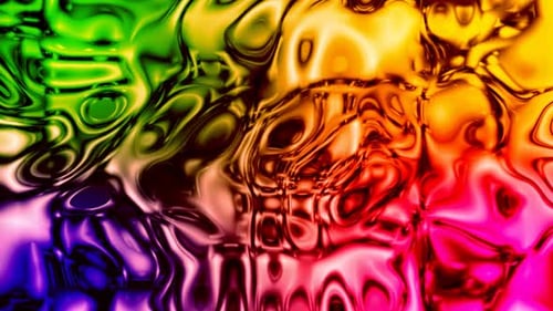 abstract rainbow color glossy digital fantasy pattern liquid ,creative motion animated background