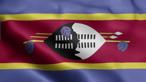 Vorderseite der Flagge von Swasiland